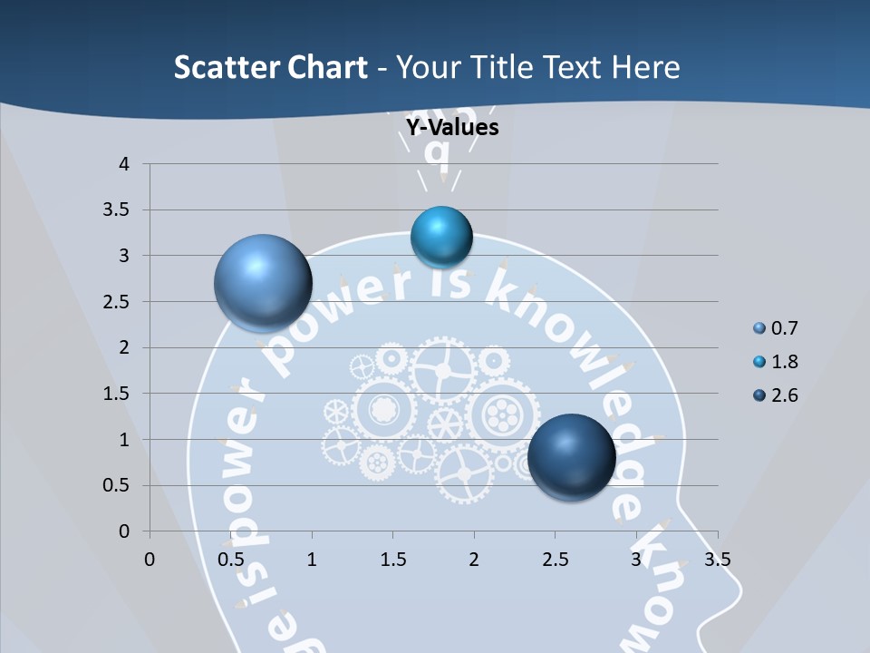 Problems Background Blue PowerPoint Template