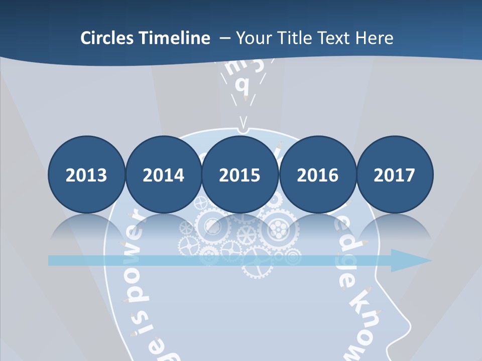 Problems Background Blue PowerPoint Template