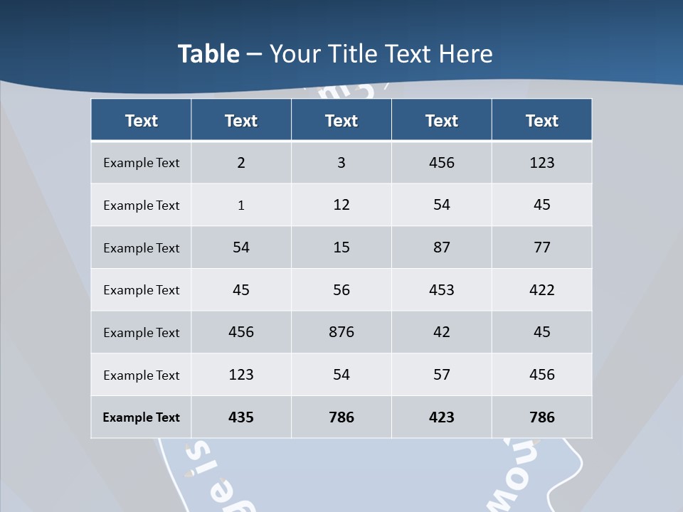 Problems Background Blue PowerPoint Template