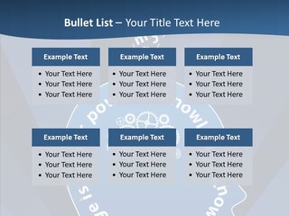 Problems Background Blue PowerPoint Template