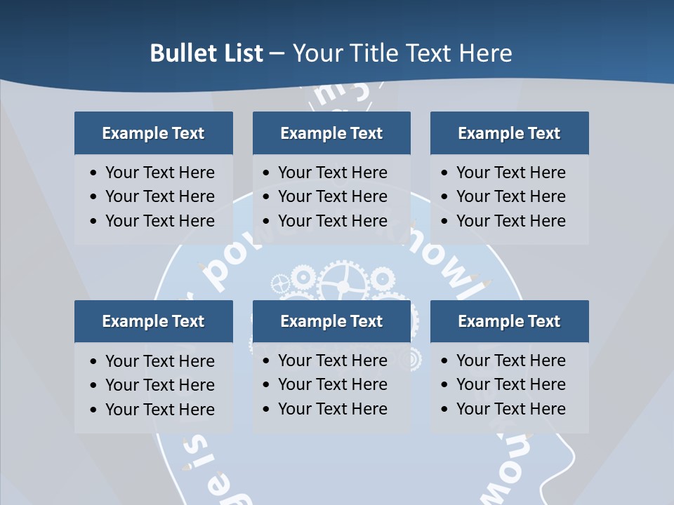 Problems Background Blue PowerPoint Template