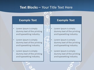 Problems Background Blue PowerPoint Template