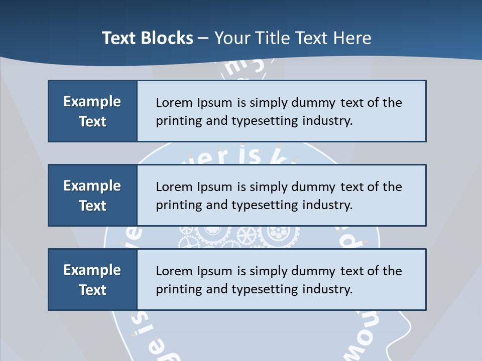 Problems Background Blue PowerPoint Template