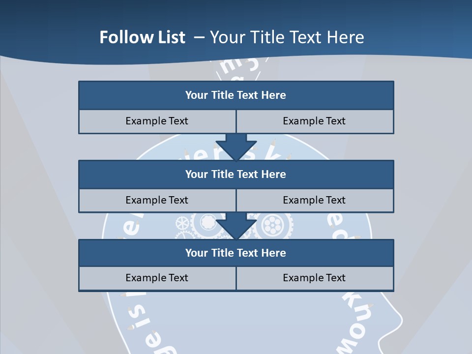 Problems Background Blue PowerPoint Template