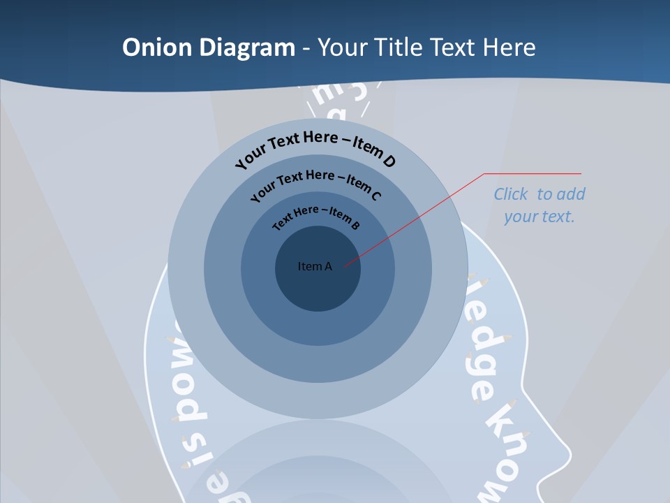 Problems Background Blue PowerPoint Template