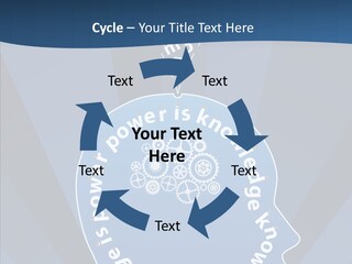 Problems Background Blue PowerPoint Template