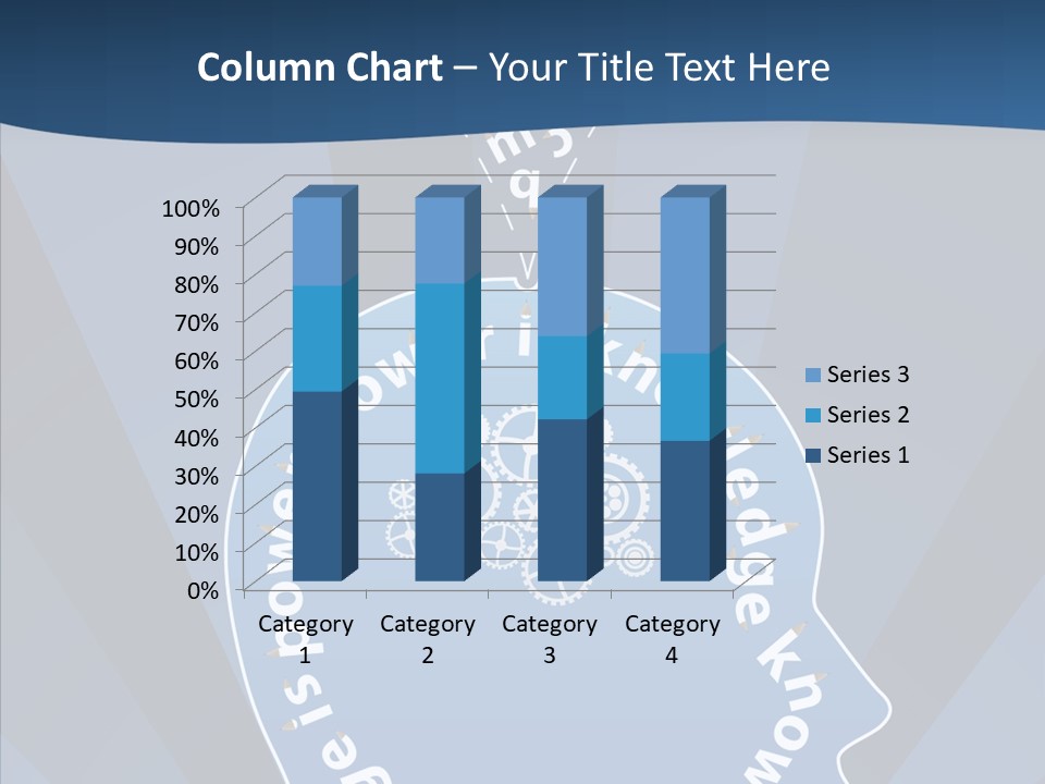 Problems Background Blue PowerPoint Template