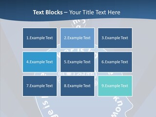 Problems Background Blue PowerPoint Template