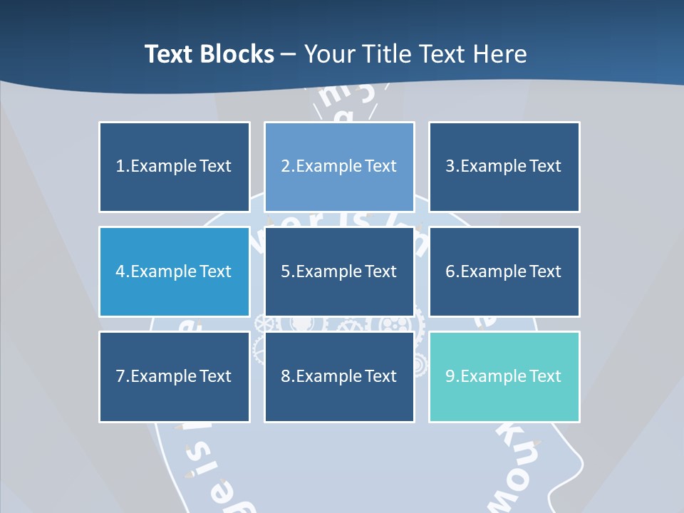 Problems Background Blue PowerPoint Template