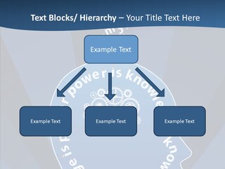 Problems Background Blue PowerPoint Template