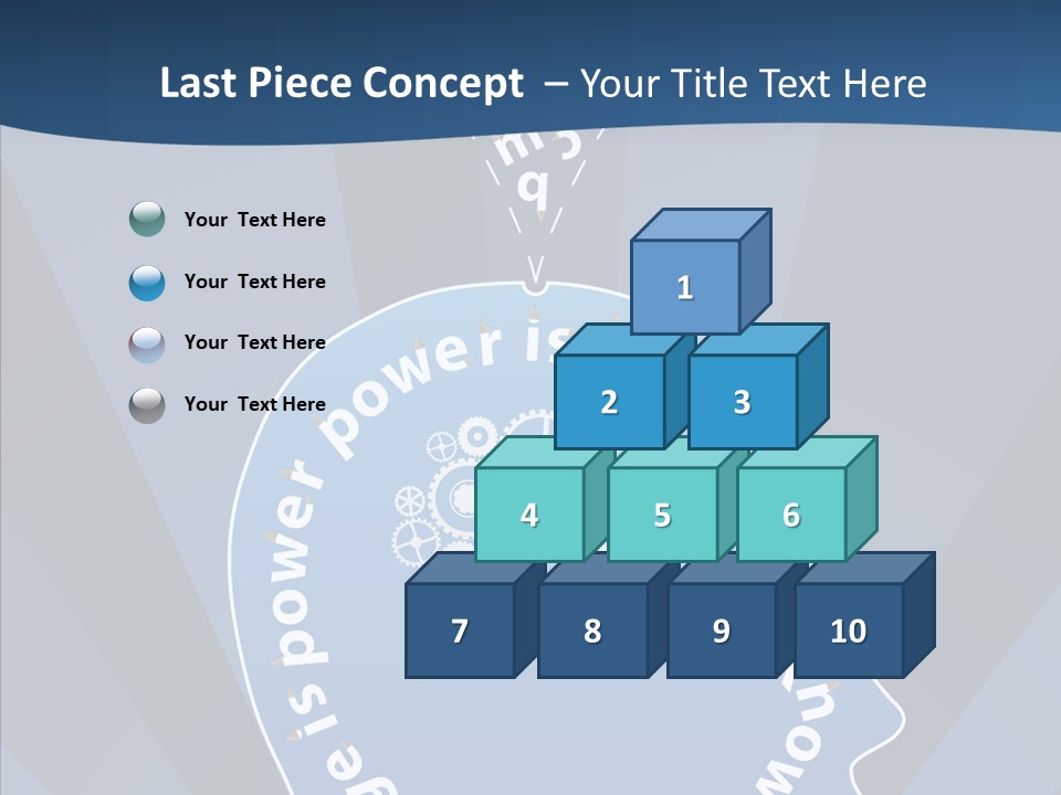 Problems Background Blue PowerPoint Template