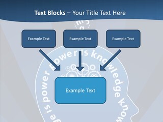 Problems Background Blue PowerPoint Template