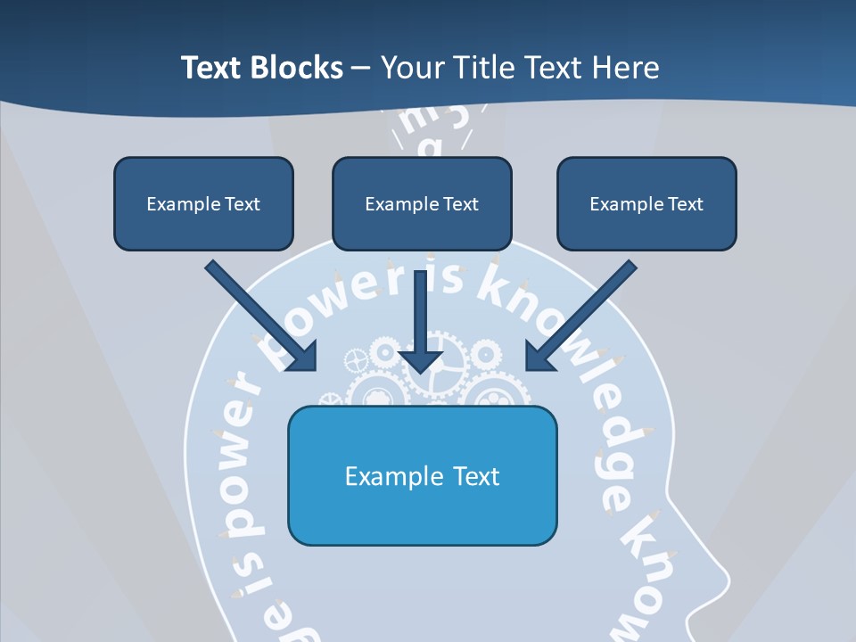 Problems Background Blue PowerPoint Template