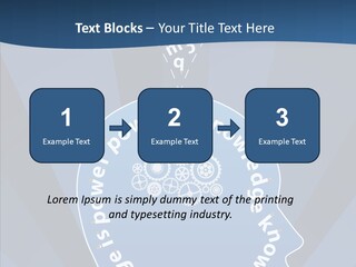 Problems Background Blue PowerPoint Template