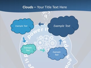 Problems Background Blue PowerPoint Template