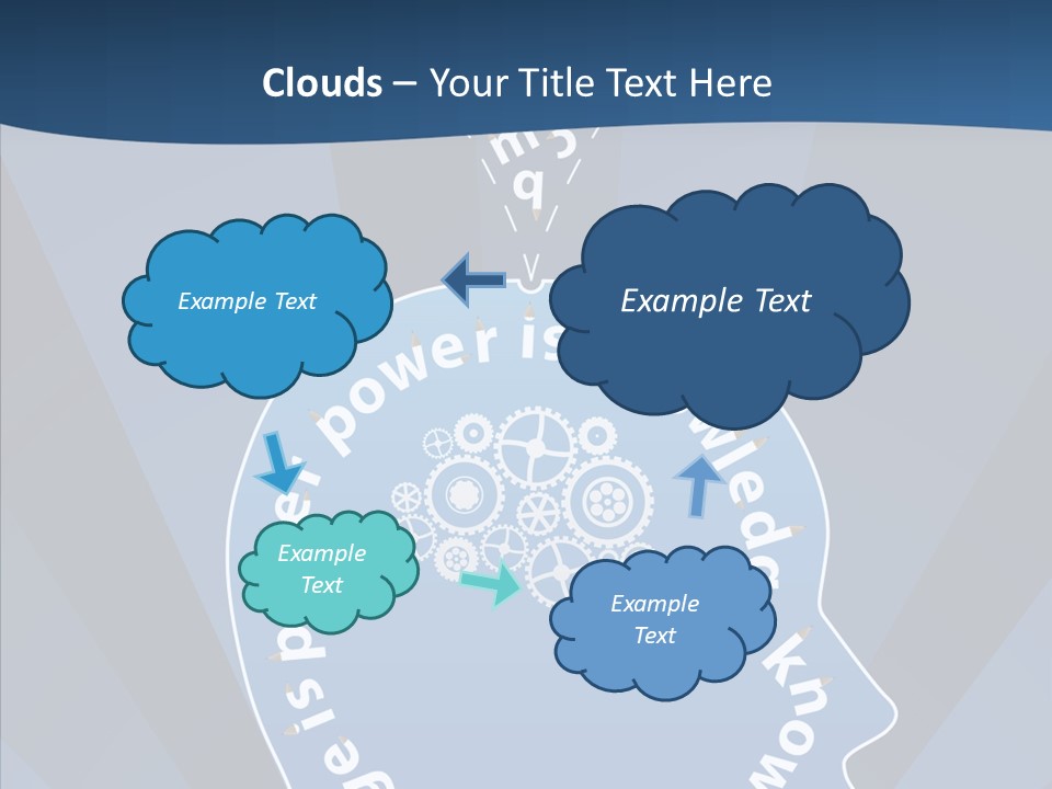 Problems Background Blue PowerPoint Template