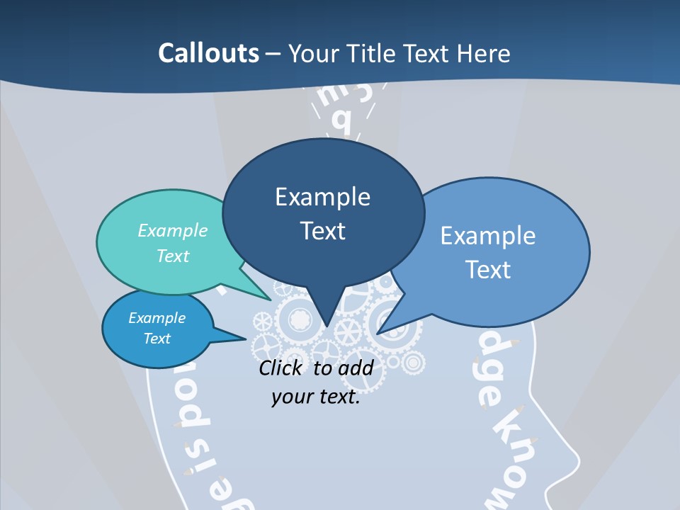 Problems Background Blue PowerPoint Template