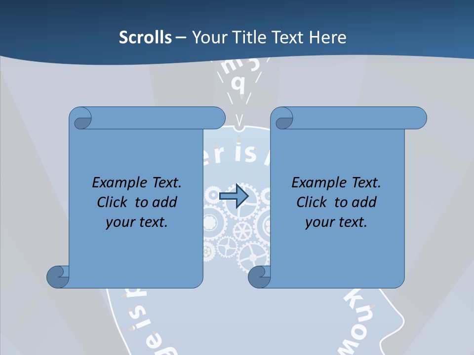 Problems Background Blue PowerPoint Template
