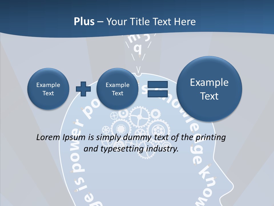 Problems Background Blue PowerPoint Template