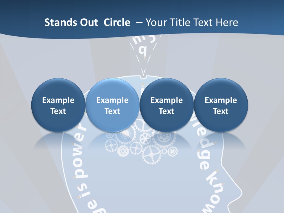 Problems Background Blue PowerPoint Template