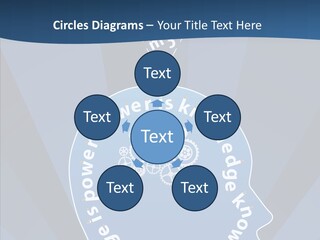 Problems Background Blue PowerPoint Template