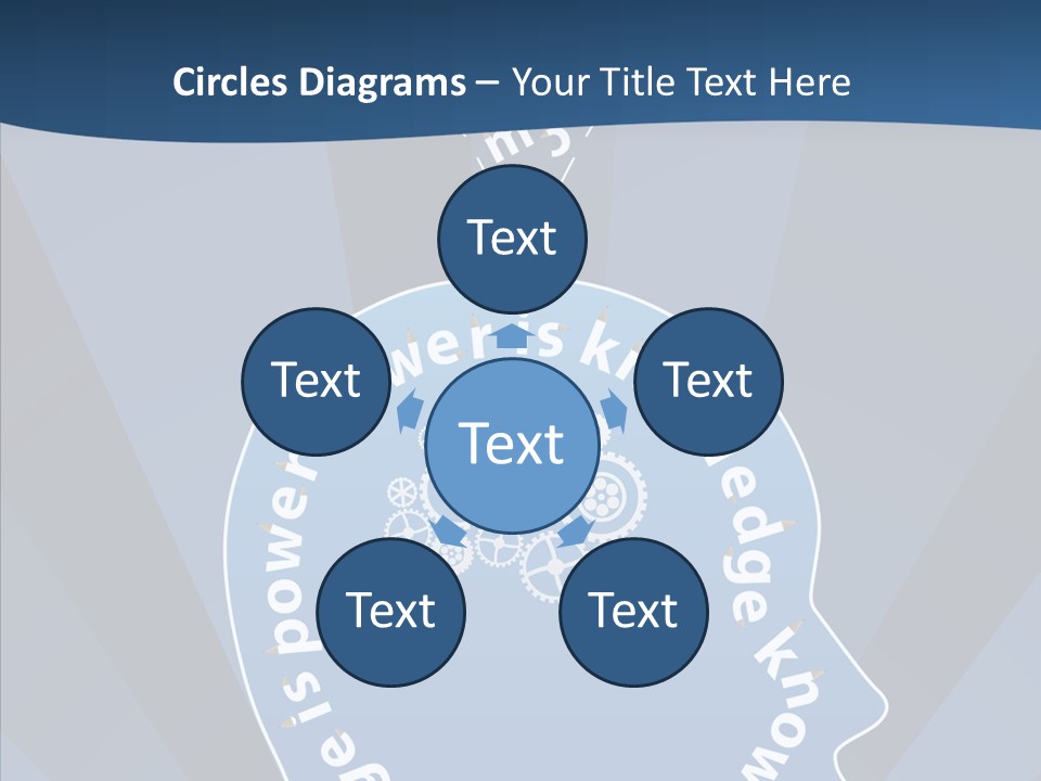 Problems Background Blue PowerPoint Template