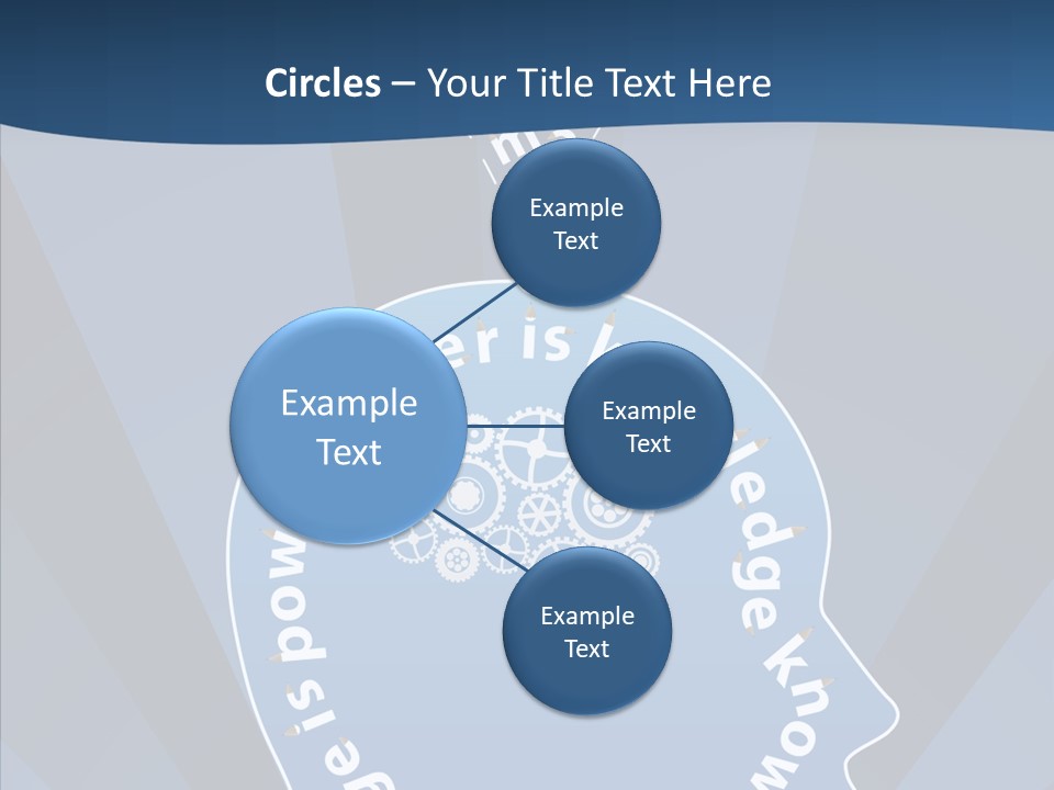 Problems Background Blue PowerPoint Template