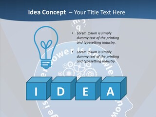 Problems Background Blue PowerPoint Template