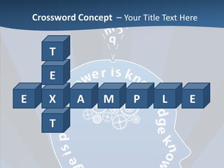 Problems Background Blue PowerPoint Template
