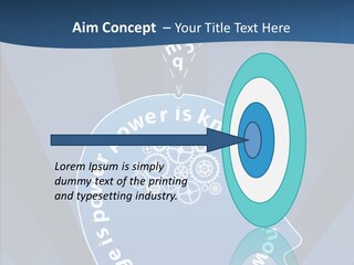 Problems Background Blue PowerPoint Template