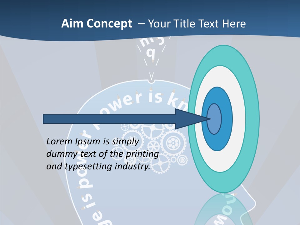 Problems Background Blue PowerPoint Template