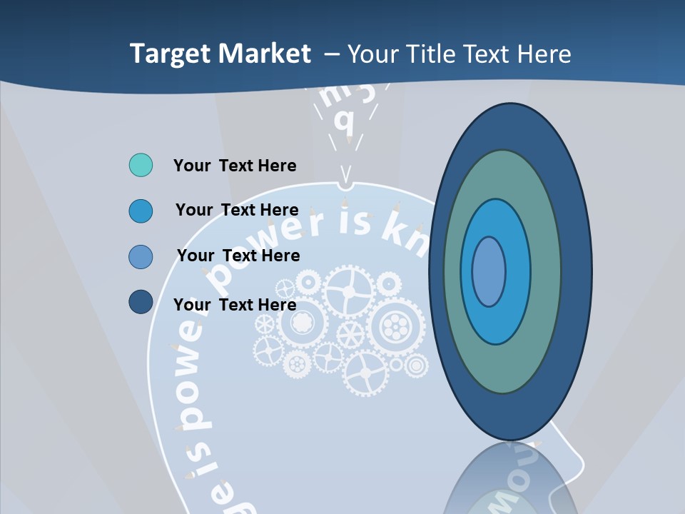 Problems Background Blue PowerPoint Template