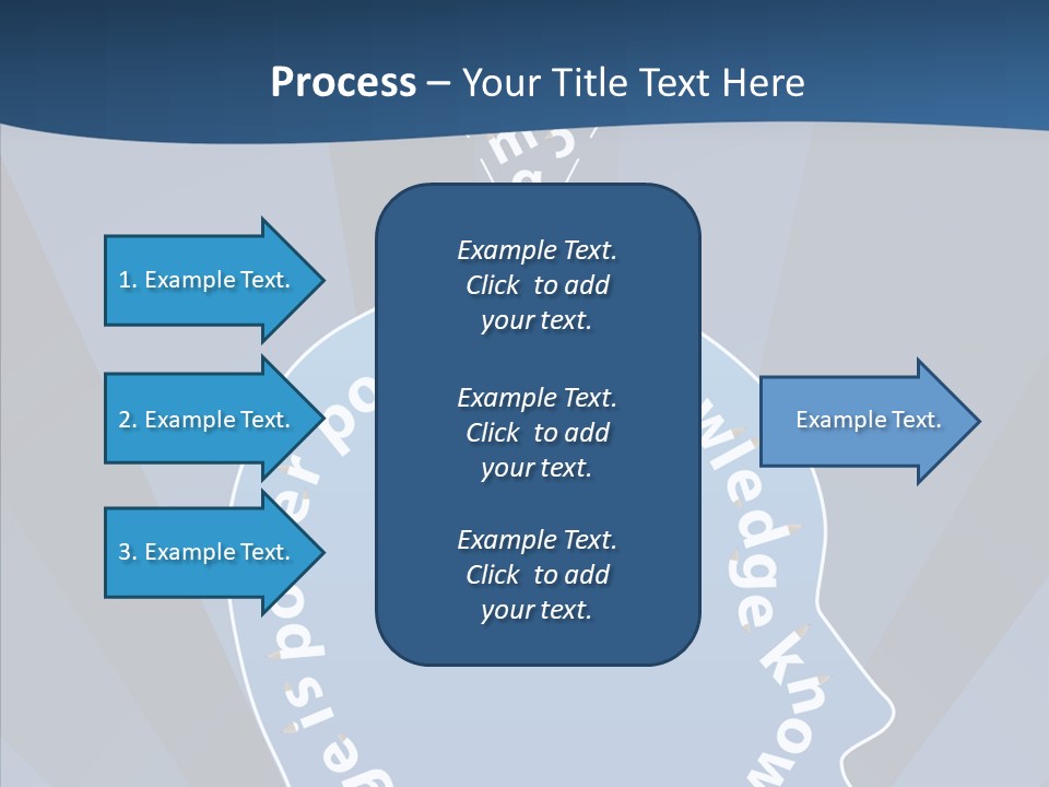 Problems Background Blue PowerPoint Template
