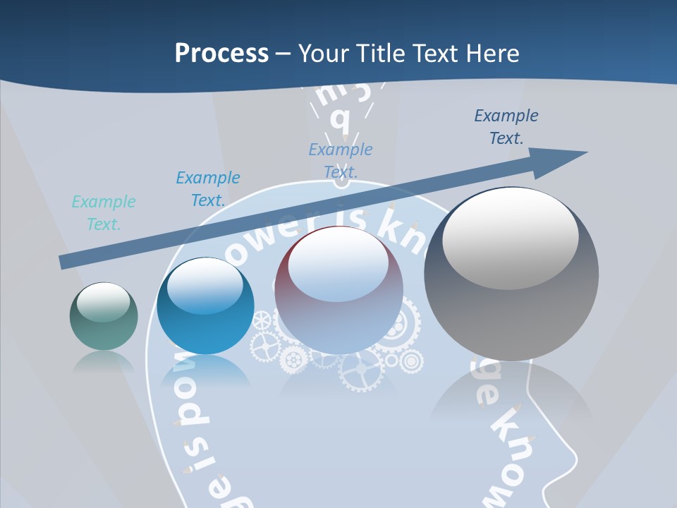Problems Background Blue PowerPoint Template