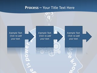 Problems Background Blue PowerPoint Template
