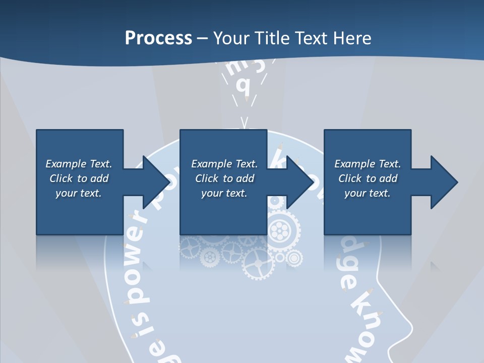 Problems Background Blue PowerPoint Template