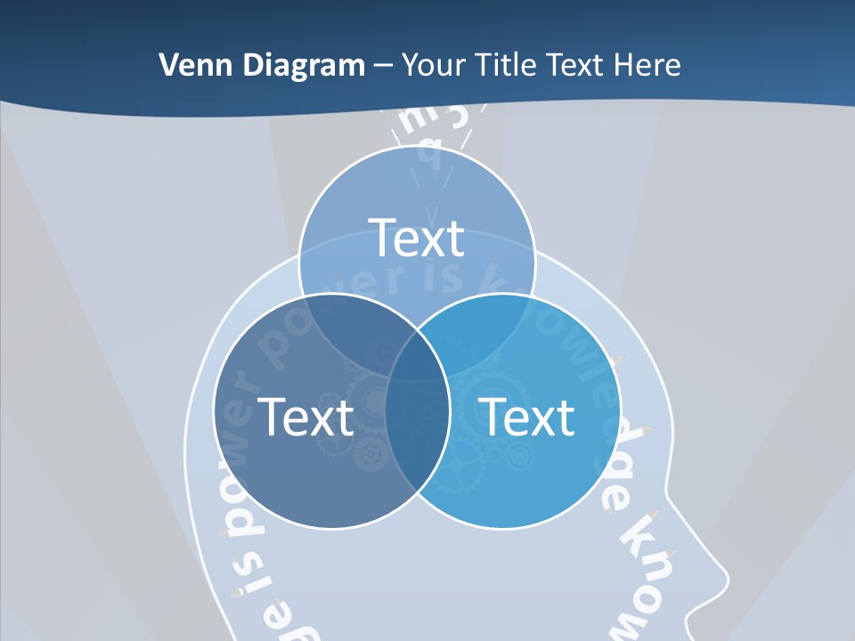 Problems Background Blue PowerPoint Template