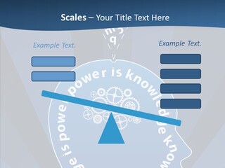 Problems Background Blue PowerPoint Template