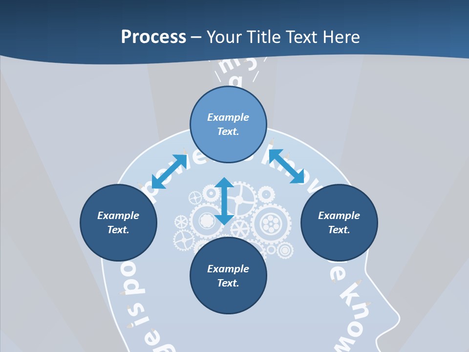 Problems Background Blue PowerPoint Template