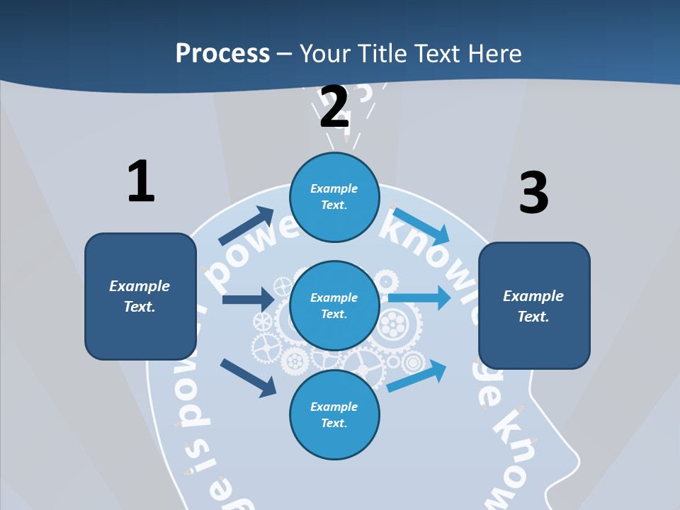 Problems Background Blue PowerPoint Template