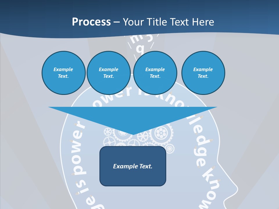 Problems Background Blue PowerPoint Template