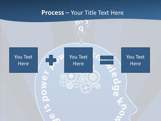 Problems Background Blue PowerPoint Template