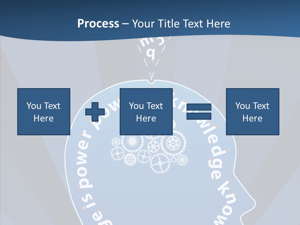Problems Background Blue PowerPoint Template