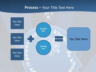 Problems Background Blue PowerPoint Template