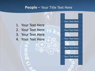 Problems Background Blue PowerPoint Template