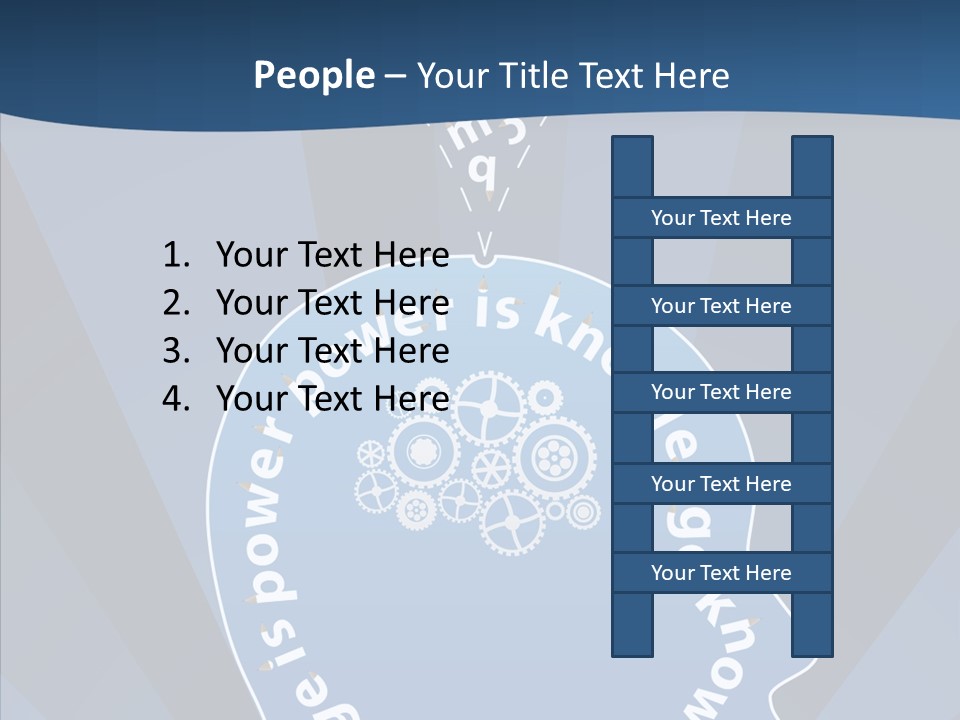 Problems Background Blue PowerPoint Template