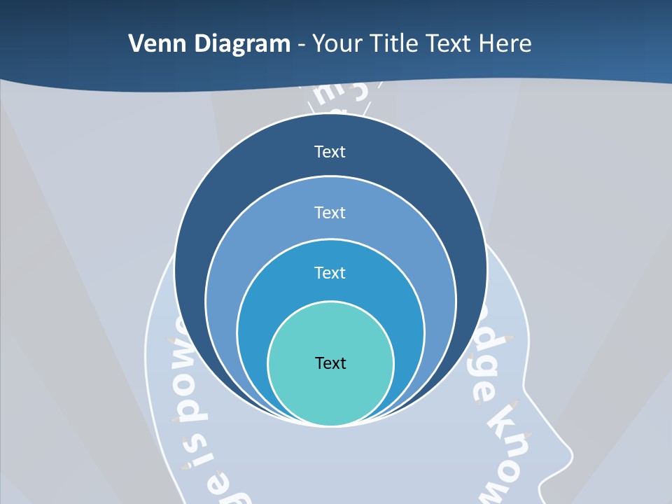 Problems Background Blue PowerPoint Template