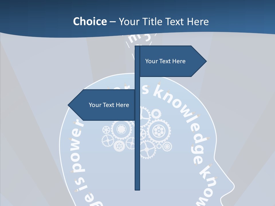 Problems Background Blue PowerPoint Template