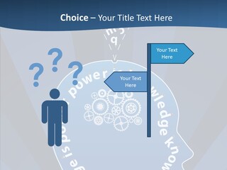 Problems Background Blue PowerPoint Template