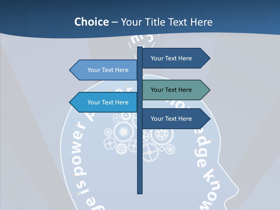 Problems Background Blue PowerPoint Template
